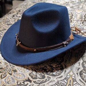 Men's Navy Cowboy Hat